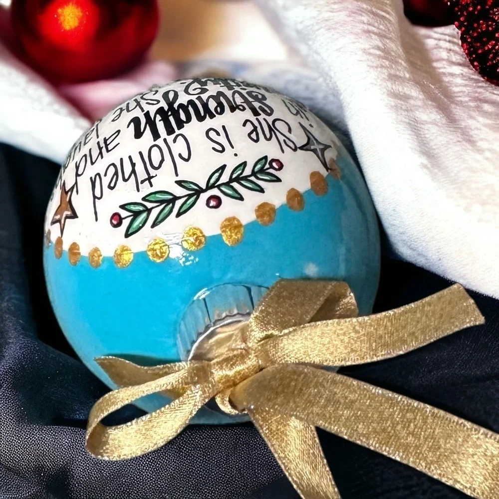 Holiday Magic: Strength & Dignity Ornament! Personalized Christmas Gift